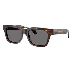 New VERSACE Havana Polarised Square VE4486 5509/81 Sunglasses Women